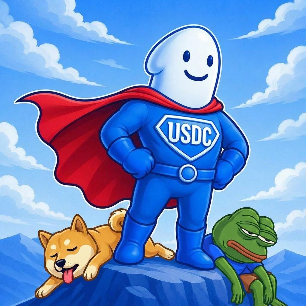 USDC Defeating Doge and Pepe