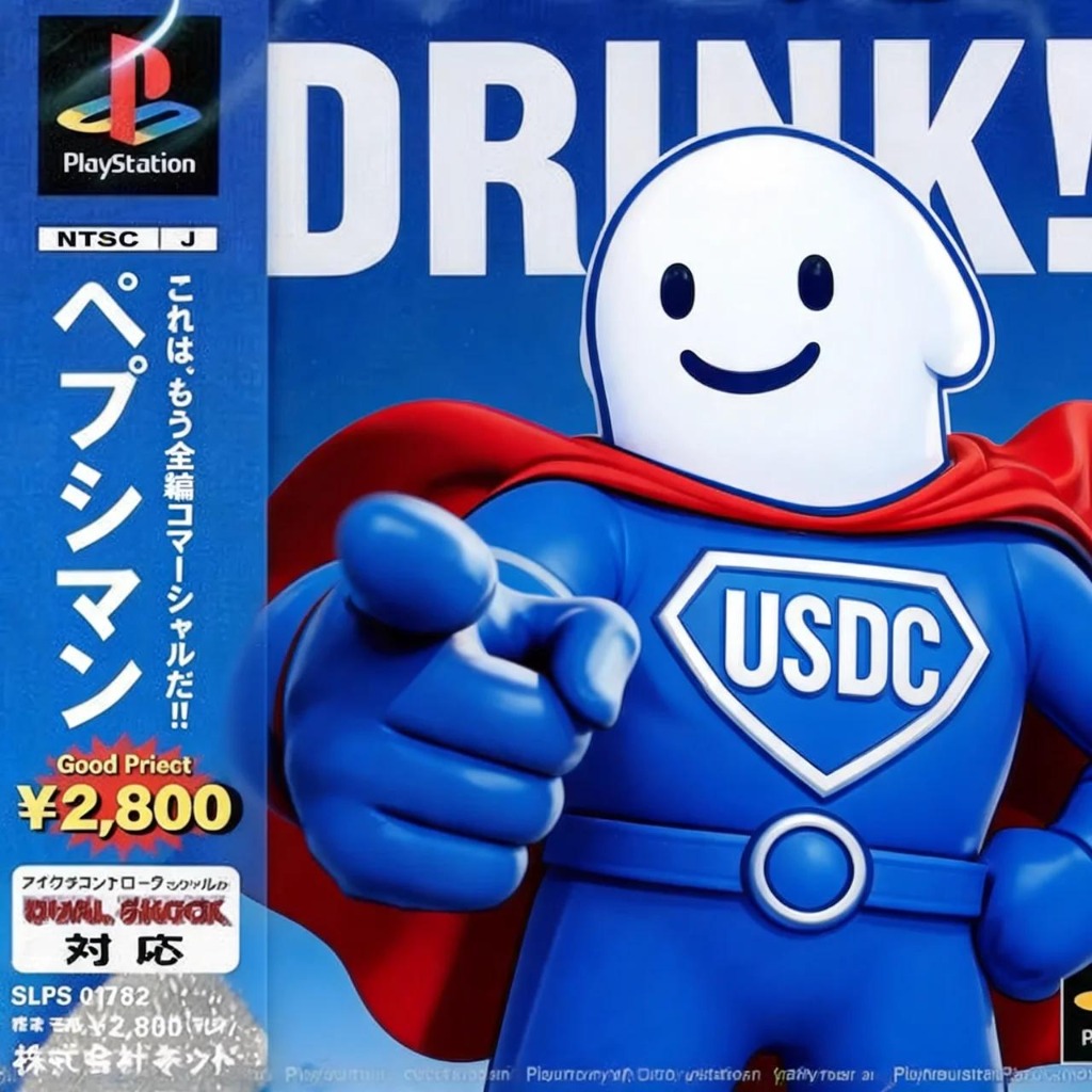 USDC PS1 Drink Parody